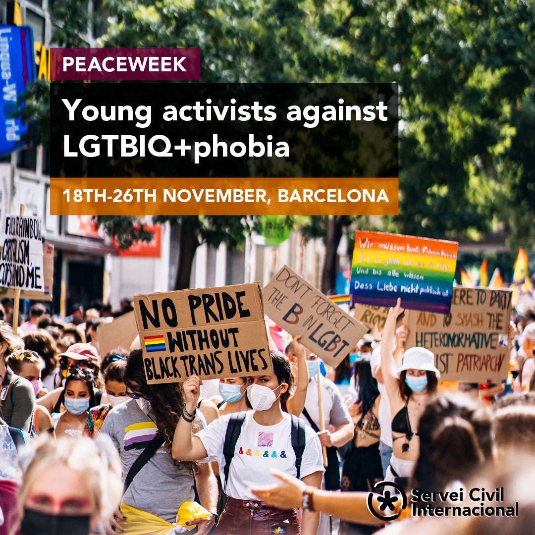 Koolitus “PeaceWeek / Young activists together against LGTBIQ+phobia” 18.-26.11 Barcelonas